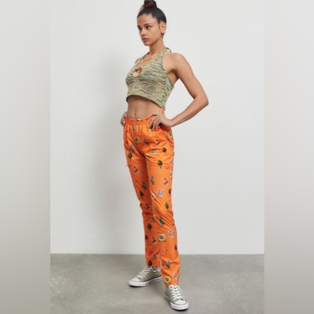 SKIDZ Zip Stash Pant, Orange, Size Medium, NWT